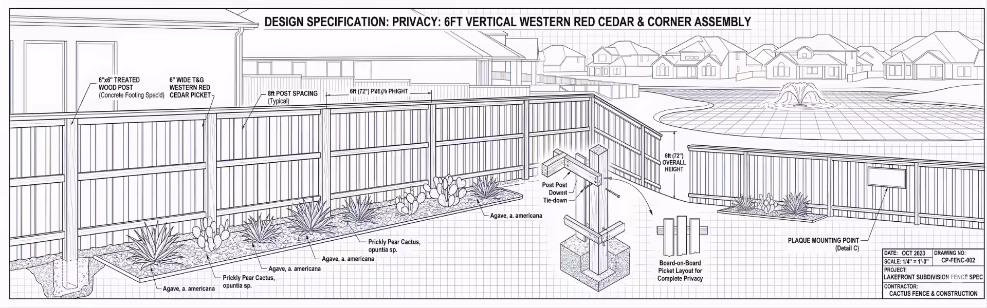 Cactus Fence and Construction Perimeter
